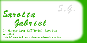 sarolta gabriel business card